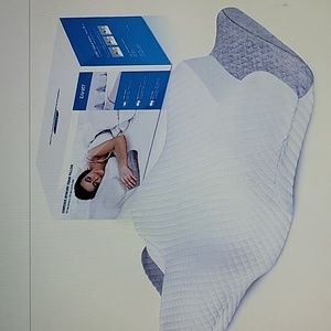 Zamat contour memory foam pillow Orthopedic adjustable support gray white NEW…